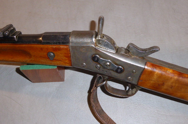 Remington Rolling Block Gewehr- Militärisch- Carl Gustaf Mod. 1875 mit Bajonett. Kal. 8 x 58 RD. – Bild 4