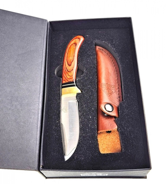 PUMA TEC, Gürtelmesser, Pakkaholz-Griff, feststehendes Messer, Jagdmesser – Bild 2