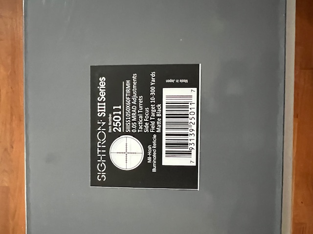 Sightron SIII 10-50x60 – image 3