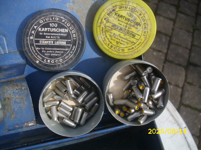 Achtung Sammler Deutzer Bolzenschussgerät Katuschen 6,3 X 16 mm PTB 41-69 no Teile 98 – Bild 5