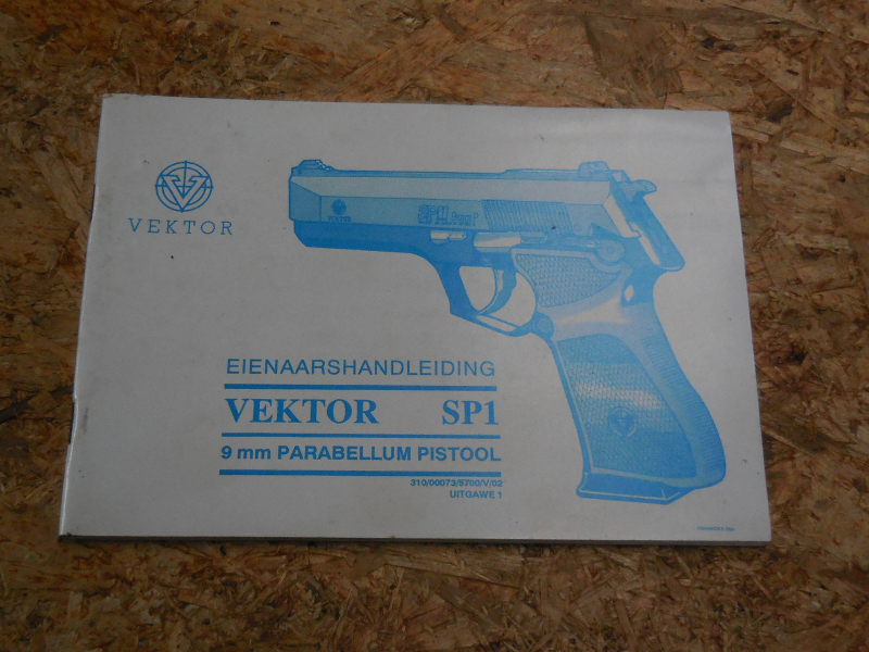 Vector SP1 Pistole Bedienungsanleitung englisch niederländisch Manual – Bild 2
