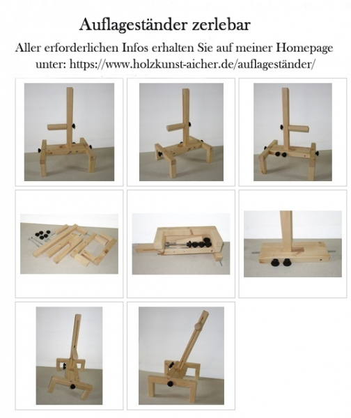 Auflageständer, Schießhilfe, Stativ, Schießauflage für Gewehr u. Pistole Schützen Zirbe – Bild 4