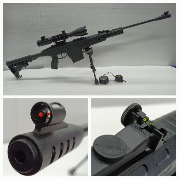 LUFTGEWEHR __ Home Defense __ WEITSCHUSS Sniper LG + ZF C4-16x50 + 2.Bein __ NEUwertig – Bild 3