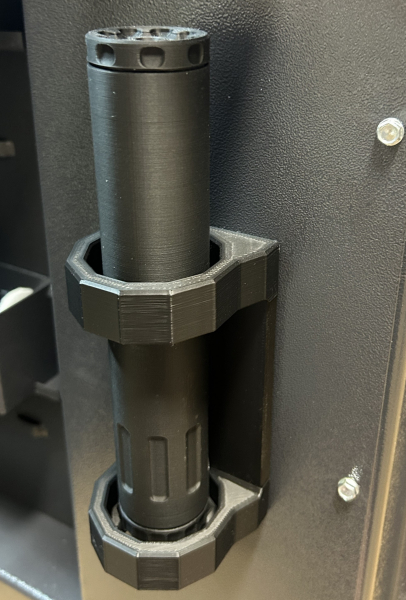 Magnetischer Schalldämpfer Halter bis Ø 46mm | Waffenschrank Halterung Schalldämpferhalter – Bild 2