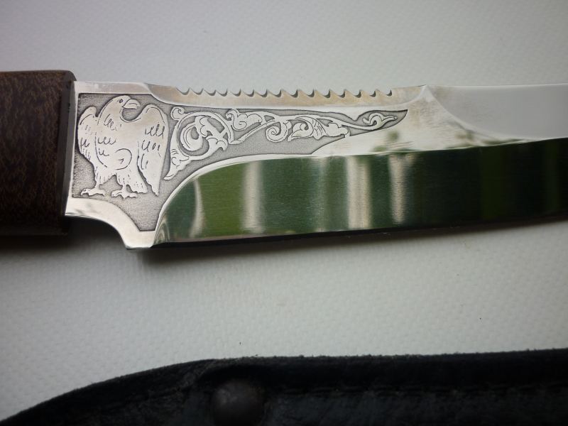 Jagdmesser mit Adler auf der Klinge Angeln – Bild 4
