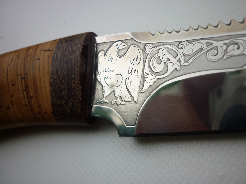 Jagdmesser mit Adler auf der Klinge Angeln – Bild 3