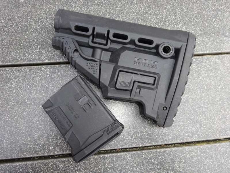Fab Defence verstellbarer Schaft AR 15 mit 10rd Magazin – Bild 2
