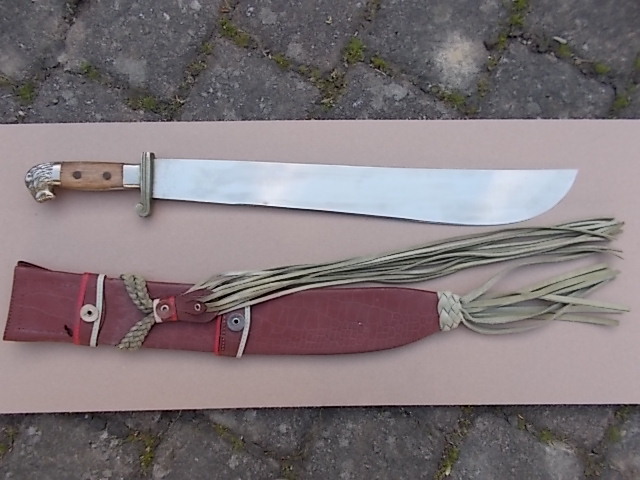 Achtung Sammler verchromte Machete No. 131 Bison Hunter INCOLMA no 98 Salut Teile – Bild 4