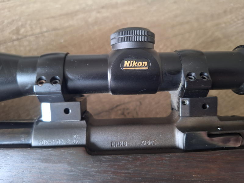 Rep.-Büchse Brünner Mod. Fox 2 im Kaliber .222 Rem. m. ZF NIKON Monarch 3-9x40 – Bild 4