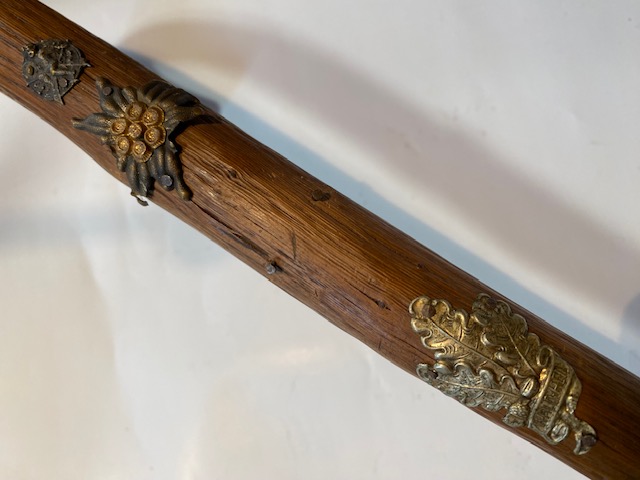 Dt.Reich Jäger Wanderer Gebirgsjäger Stock Wappen No Hirschfänger – Bild 2