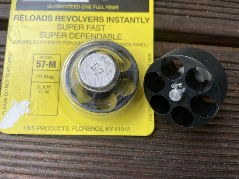 2Stück HKS Speedloader Model 57-M 57M Kal.41 Mag. S&W Ruger Revolver – Bild 2