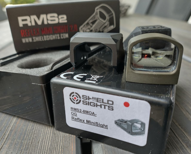 SHIELD RMS2 8 MOA Glaslinse OLIV + Heavy-Duty-Hood – Shield Footprint, lebenslange Garantie – Bild 2