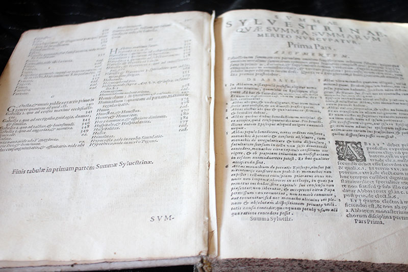 Buch anno 1612 SYLVESTRINAE - SVMMAE QVAE SVMMA SVMMARVM MERITO NVNCVPATVR Pars Prima M DC XII – Bild 2