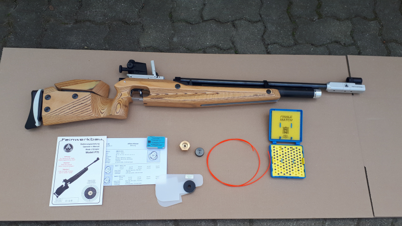 Feinwerkbau P 70 Luftgewehr, neue Dichtungen und Druckminderer Instandgesetzt FWB Pressluft – imagen 2
