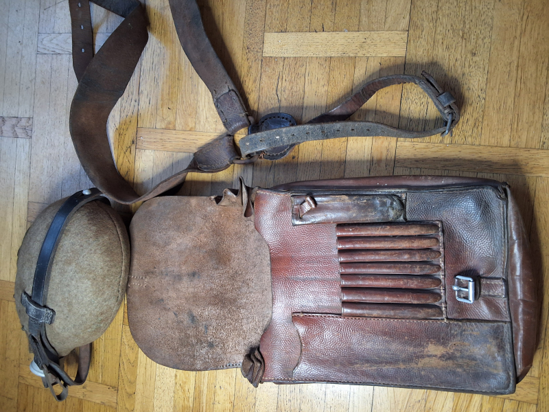Kartentasche,Feldflasche,Beriemung orginal Wehrmacht – Bild 4