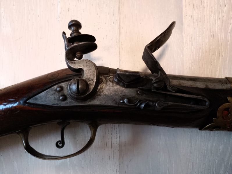 Vorderlader Steinschlossflinte Vogelflinte Kal. ca.13mm – Bild 2