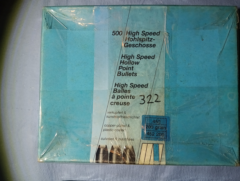 H&N .452 High Speed 200grs Hohlspitzgeschoss .45 ACP 1237 Stück – Bild 2