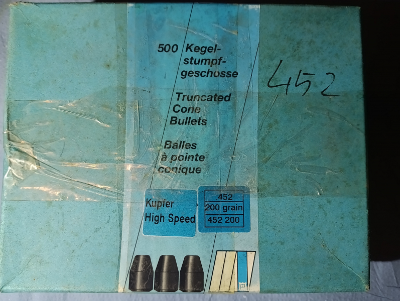 H&N .452 High Speed 200grs Hohlspitzgeschoss .45 ACP 1237 Stück – Bild 3