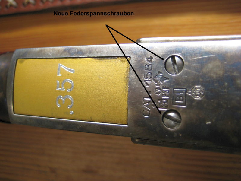 Unterhebelfederschrauben für UHR Hege Uberti 1866 und 1873 – Bild 3