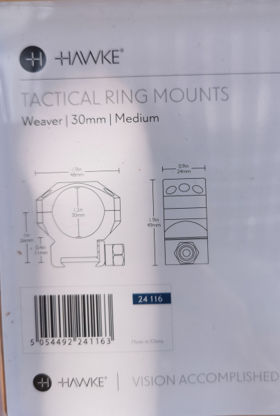 Hawke Montageringe Tactical 30mm Weaver – Bild 2
