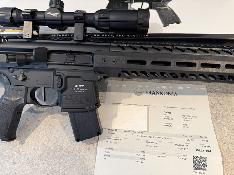 Sig Sauer MCX Gen2 Nagelneu mit Rechnung Feb 2026 – Bild 2