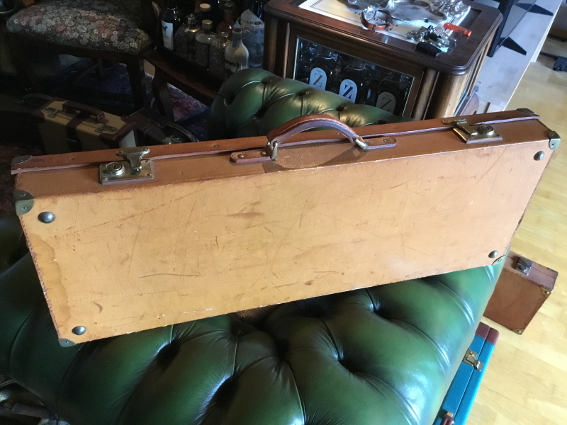 Flintenkoffer Waffenkoffer Gewehrkoffer Leder – Bild 2