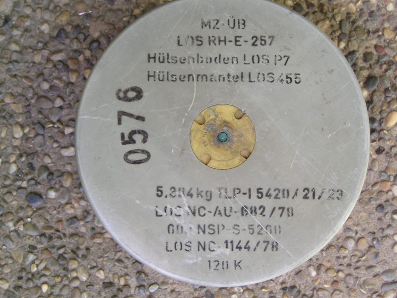 1 Stk Panzerhülsenboden LEO 2 DEKO Einzelstück – Bild 3