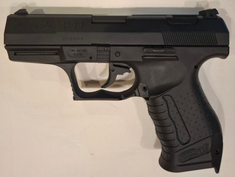 Walther P99 Gen1 19mm Luger, Highlight: SN 006666! Komplettset, Spiegelblanker Lauf – Bild 3