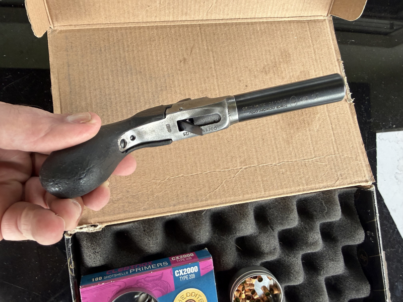 Derringer Pedersoli Liegi Deringer cal.44 mit Indoorpiston und viel Zubehör – Bild 5