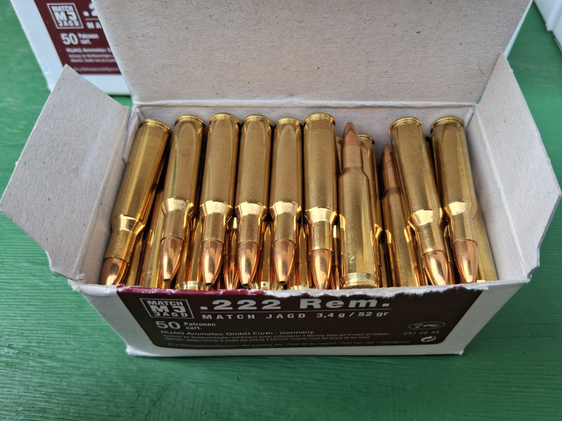 .222 Remington RWS Jagd Match 52 grs 545 Stück – imaginea 2
