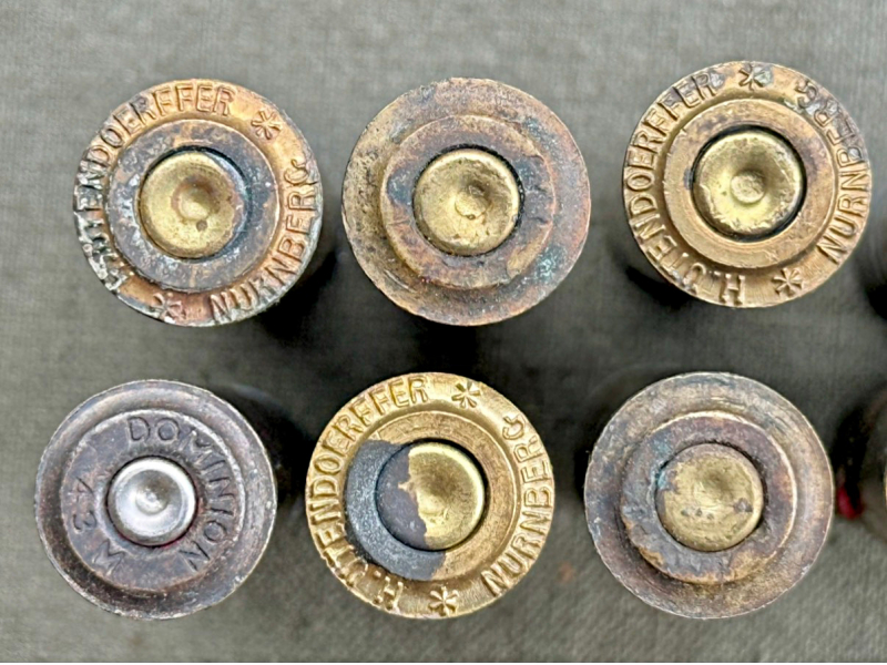 12 historische Patronenhülsen 11x60mm R für Mauser M1871 &. M1871/84 , kein K43, MP44, P08, PPK – Bild 2