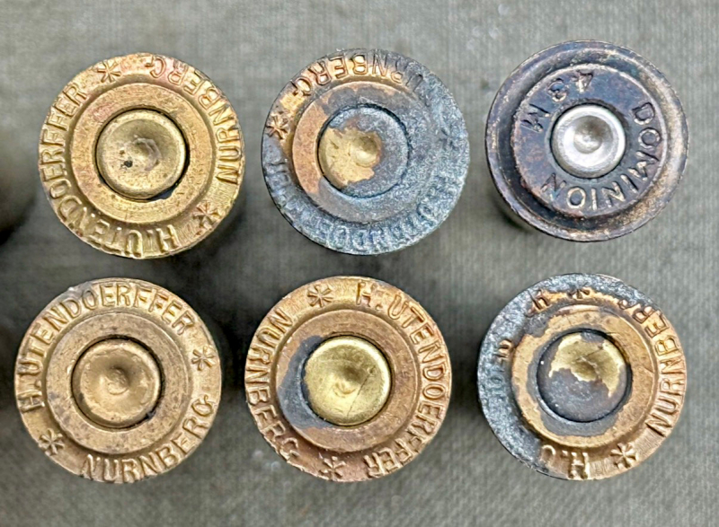 12 historische Patronenhülsen 11x60mm R für Mauser M1871 &. M1871/84 , kein K43, MP44, P08, PPK – Bild 3