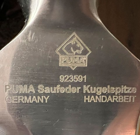 Puma Saufeder Kugelspitze Neu C75 Federstahl geschmiedet – billede 2