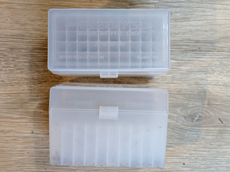 4 Patronenboxen mit Klappdeckel Berrys #410 .270 - .30-06 transparent – Bild 2