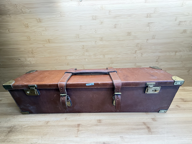Waffenkoffer Vollleder braun – Bild 2