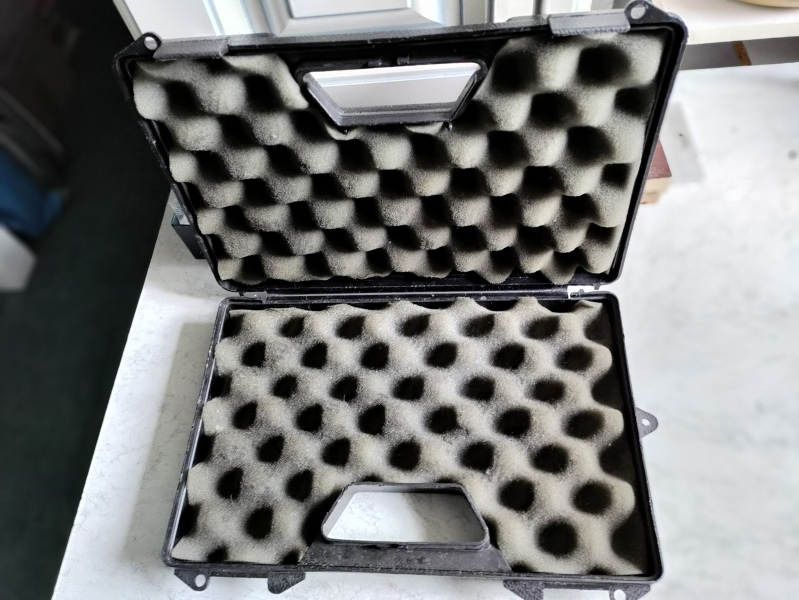 Pistolenkoffer schwarz Hartschale – immagine 2