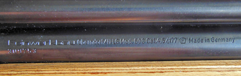 Match-Luftgewehr Feinwerkbau Mod. 603 rechts – billede 3