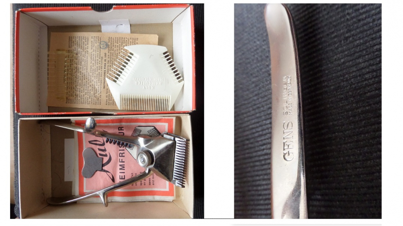 Haarschneidemaschine GENS (Solingen) Weihnachtsgeschenk , WW2 !!! – bild 2