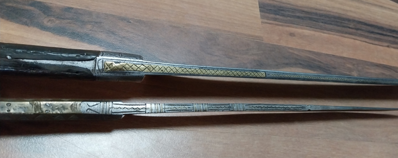 Historisches Flyssa-Schwert und ein passendes Flyssa-Messer. – Bild 4