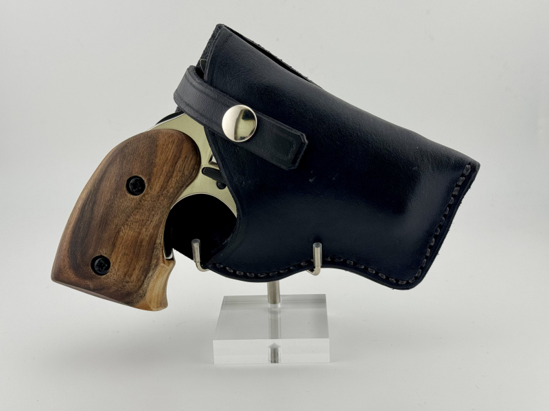 Noris Twi-Nine Derringer - PTB 276 - Vernickelt mit Spezial Griffschalen und Echtlederholster – снимка 2