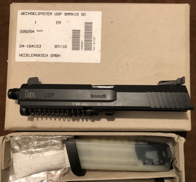 Wechselsystem Heckler&Koch USP, Kal. 9mmLuger mit Laufgewinde 13,5x1mm links – Bild 2