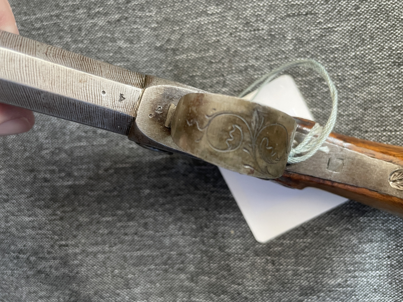 Perkussionstaschenpistole 1850 Frankreich Cal. 12mm graviert TOP ERHALTEN RAR SELTEN – Bild 3