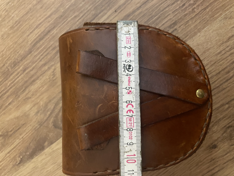Alu Ladestreifen für 20x .45 Colt für BDS Western mit Ledertasche für das Holster – Bild 5