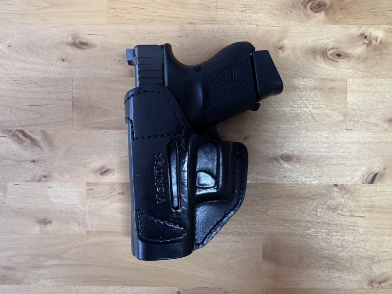VlaMiTex IWB & OWB Leder Holster für Glock 26 – Bild 2