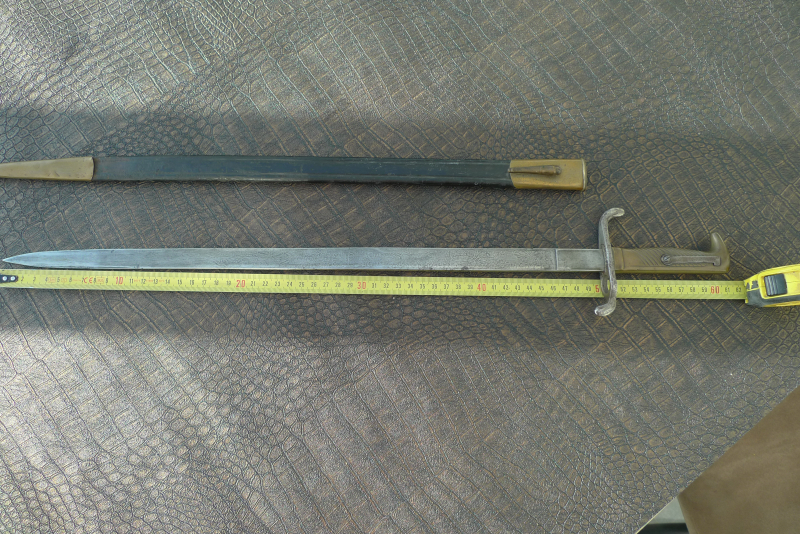 Bajonett Seitengewehr M1871 Eigentumsstück – Bild 3