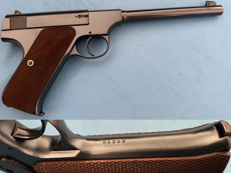 Pistole COLT < WOODSMAN > - 1st Model - BJ 1928 - .22 l.r. - BOX Selten – Bild 4