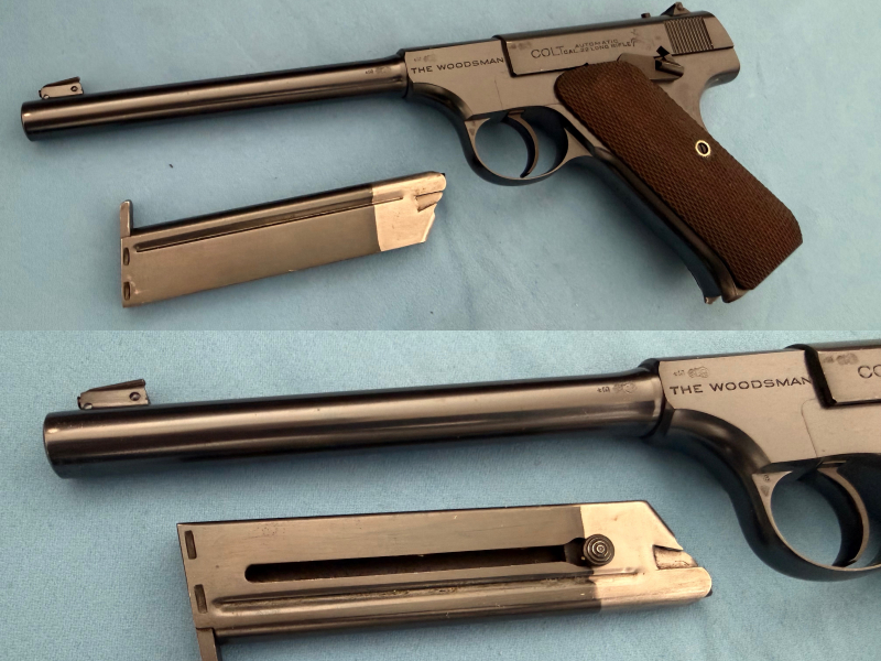 Pistole COLT < WOODSMAN > - 1st Model - BJ 1928 - .22 l.r. - BOX Selten – Bild 3