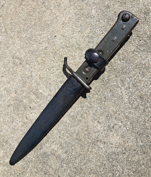 aufpflanzbarer Robert Klaas dt. Ganzstahl Grabendolch WK I Kampfmesser Bajonett, Solingen, SG84/98 – nuotrauka 3