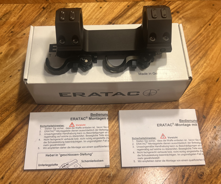 Recknagel ERA-TAC Blockmontage verstellbar, D 34mm, BH 20mm, 0-70 MOA, GEN 2, Schnell-Spanner – attēls 3