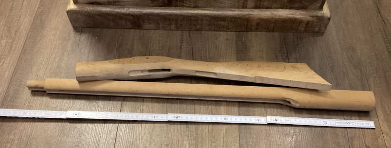 Holzteile Bausatz Kentucky Rifle mit Schloßplatte aus Nachlass Jacobi Iserlohn – Bild 2